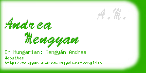 andrea mengyan business card